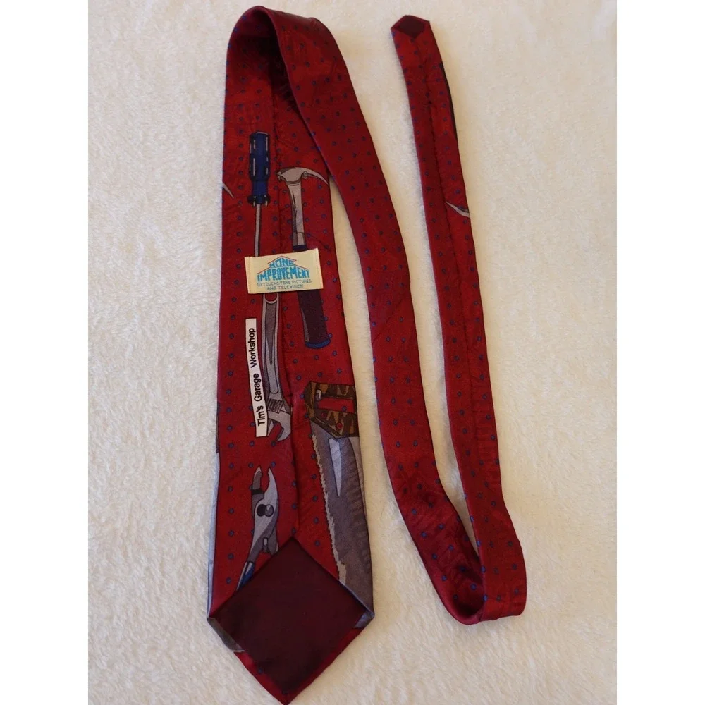 Vintage‎ Home Improvement Tie Mens Tim's Garage Tool Time TV USA 90s Binford